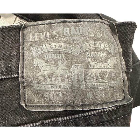 REFRESHED - Levi's 502 Denim Custom Bleached Black Size 34 x 32 - Picture 3 of 5